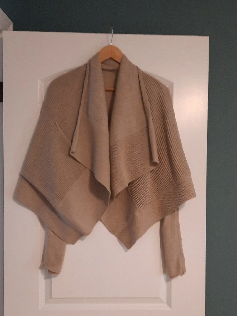 lululemon athletica Light Beige Open-Front Ribbed Cardigan - Picture 5 of 7